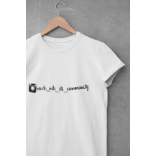 T-shirt Instagram Custom with text v3